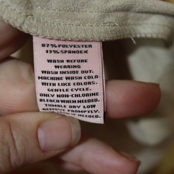 Juicy Couture Faux Suade Vest Tan Belted Open Front NWT LG - Picture 6 of 11